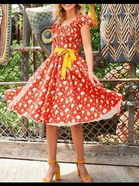 Disney Parks Dress Shop Polynesian Dole Whip Dress Dapper Days- XS NWT